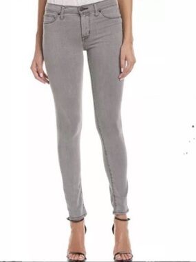 HUDSON Natalie Super Skinny Jeans Demure Gray Mid Rise Size 29 Stretch Denim